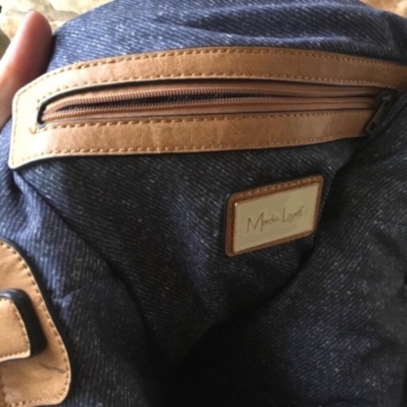 NWT Moda Luxe Tan Leather Bag - Picture 8 of 14